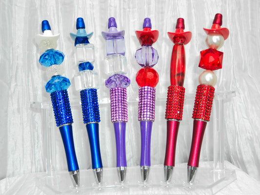 Western Theme Rhinestone Pen